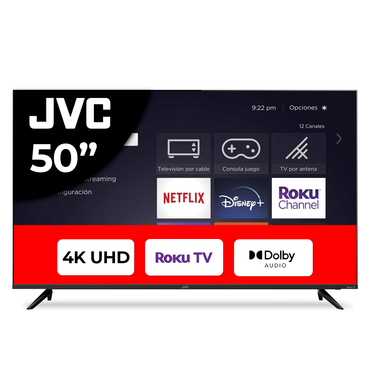 TV JVC 50" 4K