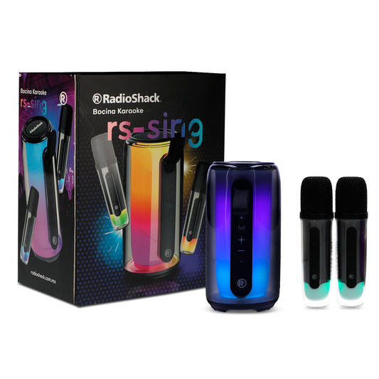 Bocina Portátil RadioShack Sing Karaoke Negro